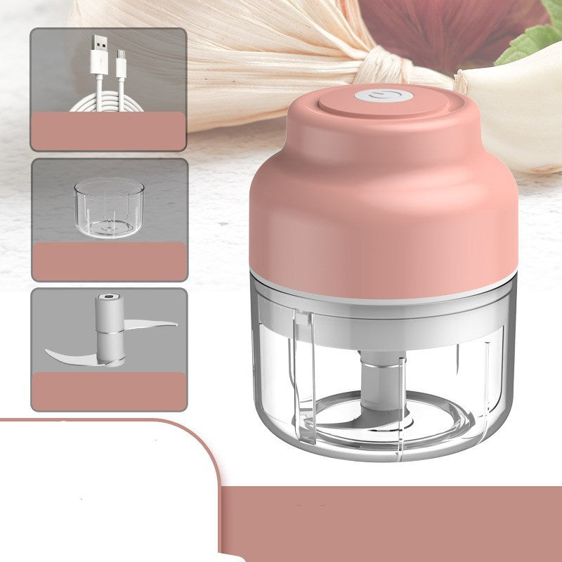 Mini Electric Garlic Masher – Baby Food Processor & Portable Cooking Machine