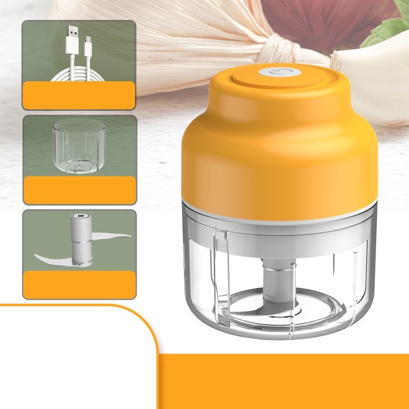 Mini Electric Garlic Masher – Baby Food Processor & Portable Cooking Machine