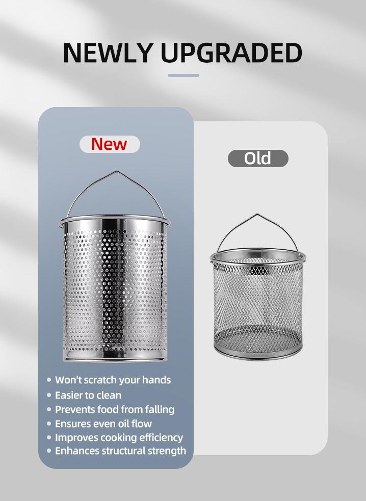 Stainless Steel Oil Storage Pot – Grease Strainer & Drip-Free Spout for Kitchen Use