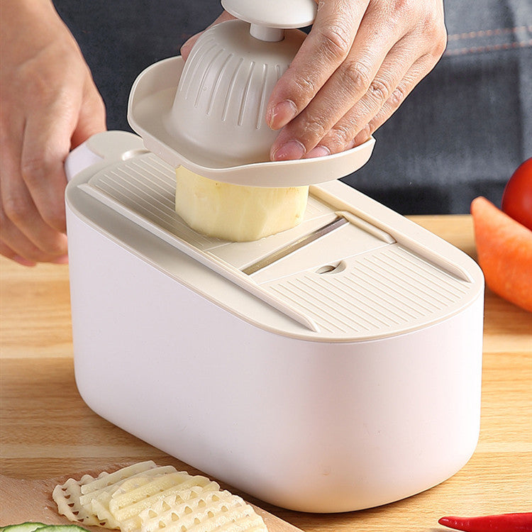 Multi-Functional Vegetable Slicer & Chopper – Kitchen Mandoline Cutter with Blades