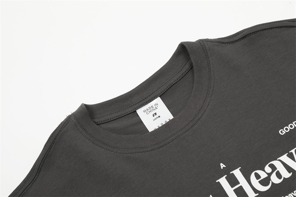 Summer Men’s Short Sleeve T-Shirt – Fashion Letter Print Casual Tee