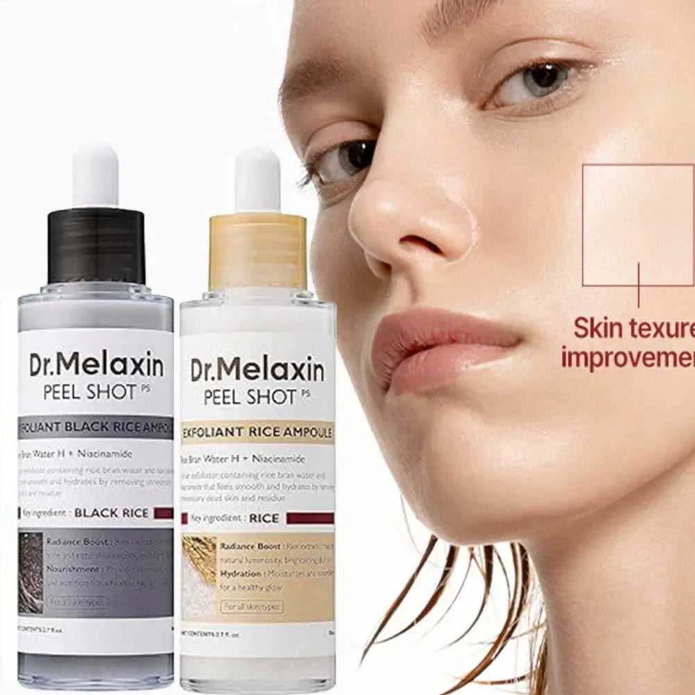 Black Rice Peeling Ampoule ā Glow Exfoliator & Blackhead Remover