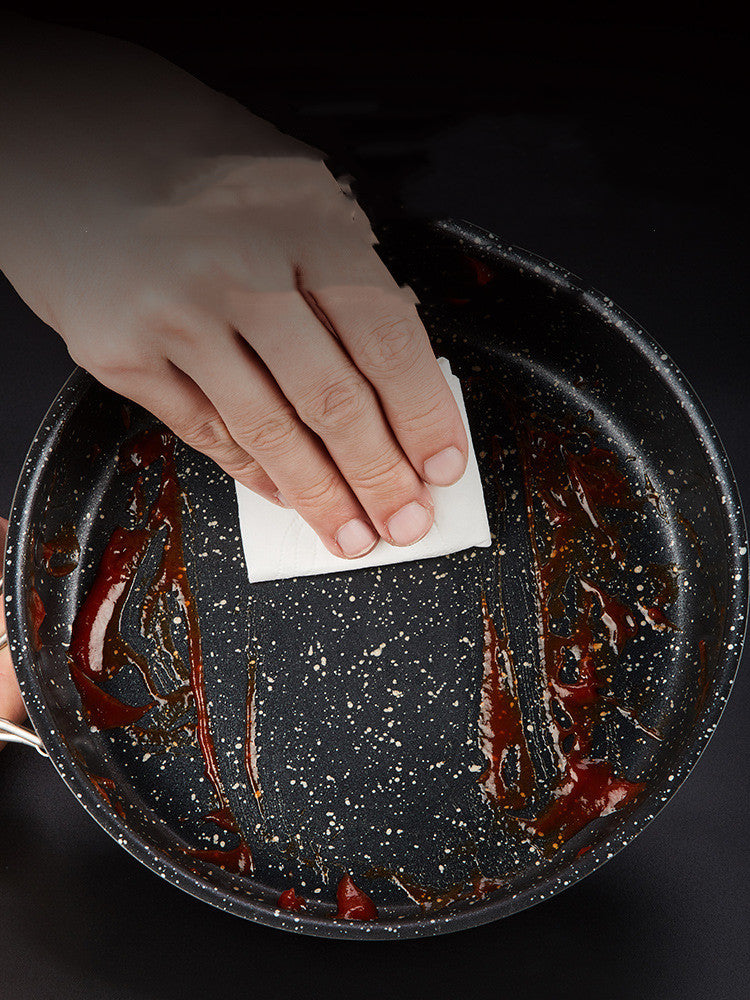 Alocs Non-Stick Frying Pan – Medical Stone Coating, Foldable Handle, Ideal for Home & Outdoor Cooking