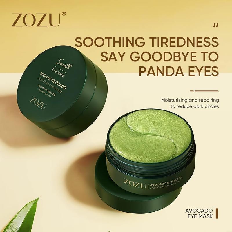 Avocado Moisturizing Eye bagMask,60pcs/set Under Eye Mask, Eye Care Product for Dark Eye Bags,