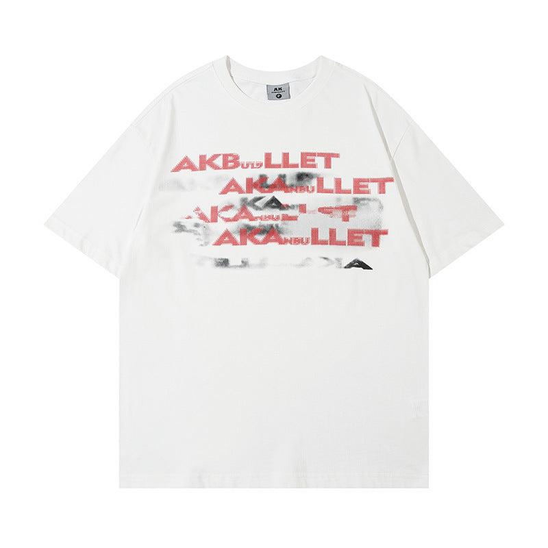 Trendy Letter Printed T-Shirt for Men – Summer Casual Streetwear Top