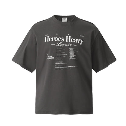 Summer Men’s Short Sleeve T-Shirt – Fashion Letter Print Casual Tee
