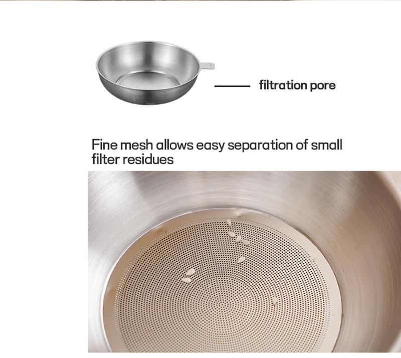 Stainless Steel Oil Storage Pot – Grease Strainer & Drip-Free Spout for Kitchen Use