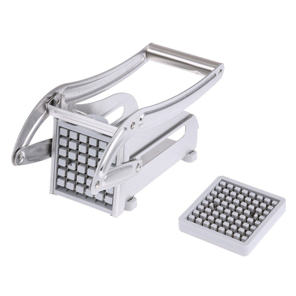2-Blade Stainless Steel Potato Cutter & French Fries Slicer – Kitchen Vegetable Chopper Tool