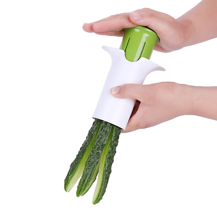 Creative Multi-Function Vegetable & Fruit Cutter – Cucumber, Carrot, Strawberry Slicer & Divider Kitchen Gadget