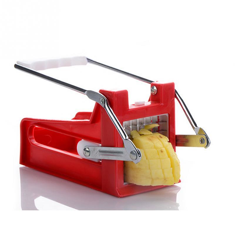 2-Blade Stainless Steel Potato Cutter & French Fries Slicer – Kitchen Vegetable Chopper Tool