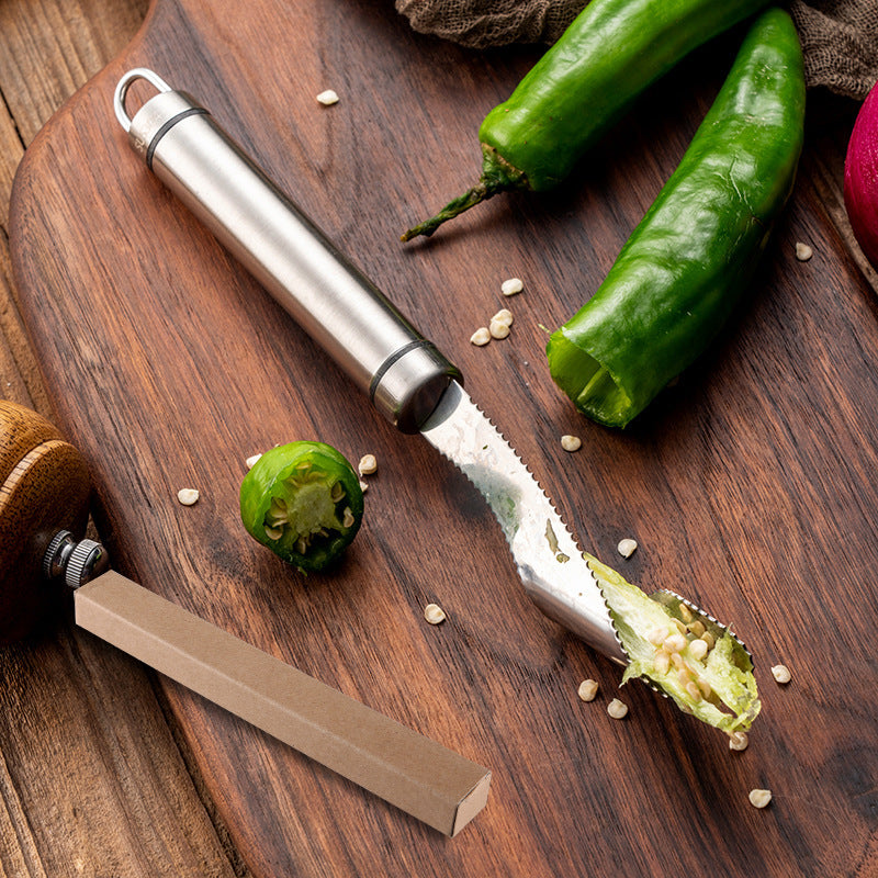Green Pepper Core Remover & Seed Picker – Household Kitchen Tool