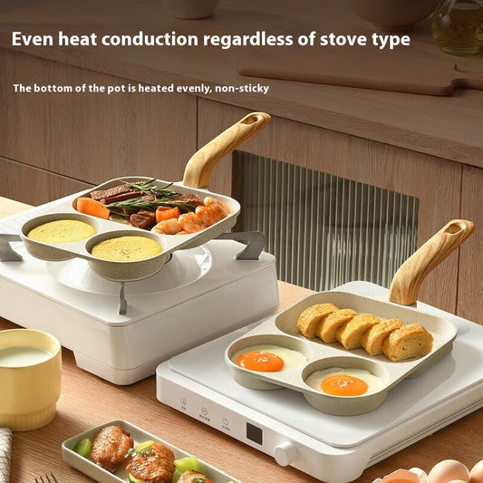 Plus-Sized Non-Stick Egg Frying Pan – Medical Stone Coating for Easy Cooking