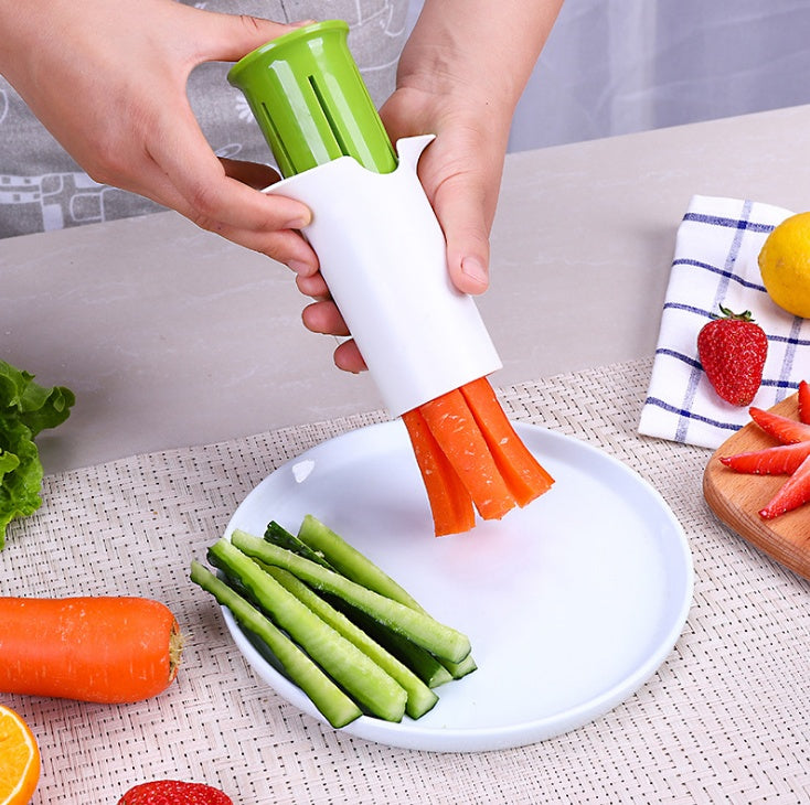 Creative Multi-Function Vegetable & Fruit Cutter – Cucumber, Carrot, Strawberry Slicer & Divider Kitchen Gadget
