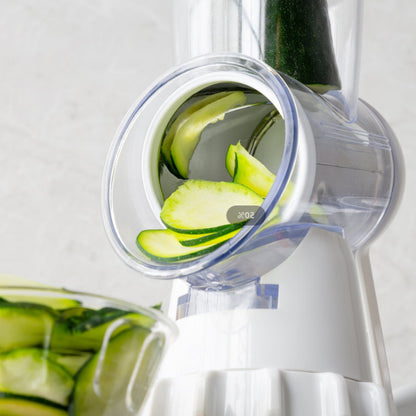 3-in-1 Manual Vegetable Slicer – Mandolin Shredder, Grater & Round Chopper for Kitchen