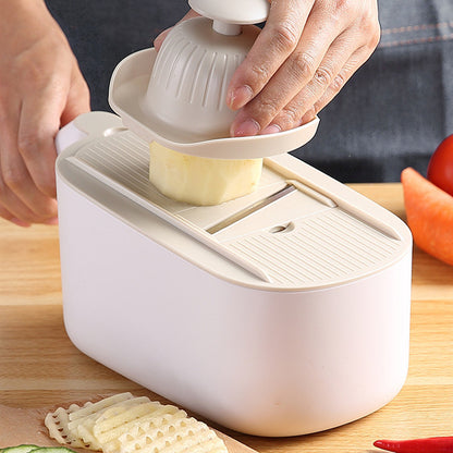 Multi-Functional Vegetable Slicer & Chopper – Kitchen Mandoline Cutter with Blades