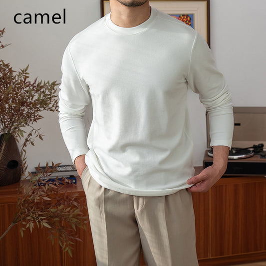 Men’s Long Sleeve T-Shirt – Casual Fashion Round Neck Top