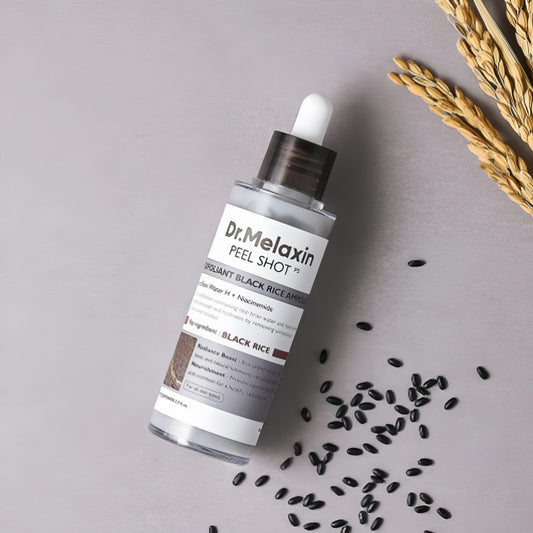 Black Rice Peeling Ampoule – Glow Exfoliator & Blackhead Remover