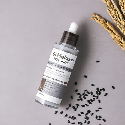 Black Rice Peeling Ampoule – Glow Exfoliator & Blackhead Remover